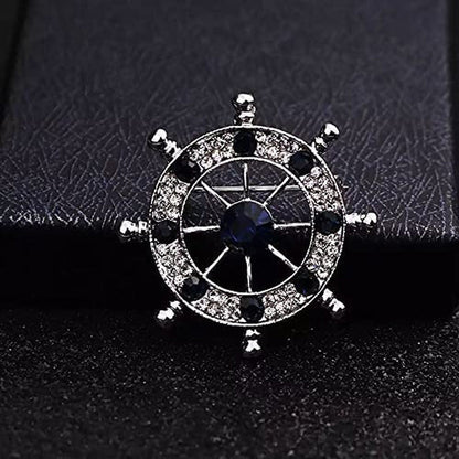 Wild Anchor Brooch Diamond Suit Collar Flower Brooch Accessories Male Navy Wind
