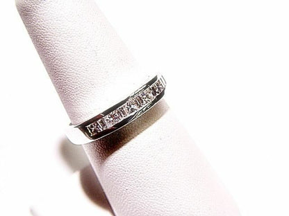 6 PRINCESS SHAPE 5 STRAIGHT BAGUETTE SHAPE DIAMOND CHANNEL SET