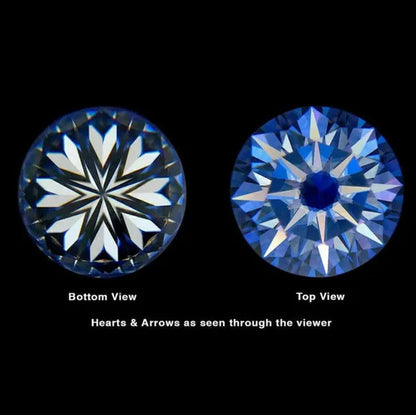 2-Carat Natural Diamond 8Mm round AAAAA VVS Certified D Color Loose Diamond 1Pc