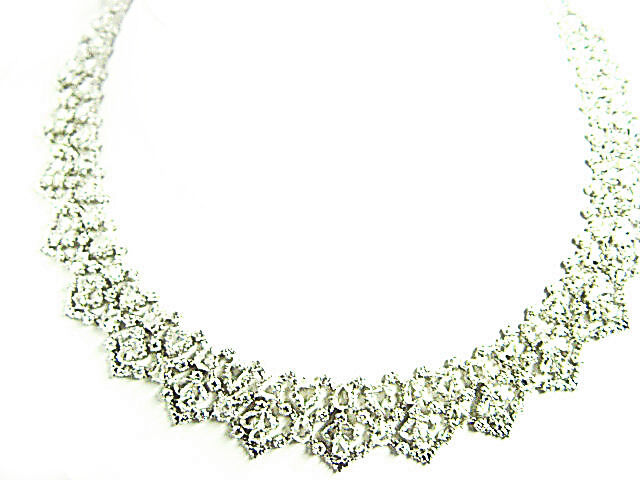 DIAMOND ROUND BRILLIANT SHAPE SPECIAL CUT ROSE SHAPE MULTI SIZE PEAR NECKLACE