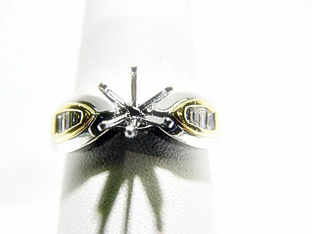 DIAMOND BAGUETTE SHAPE CHANNEL SET SETTING 6 PRONG SET