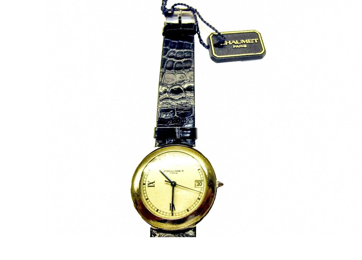 CHAUMET BRAND NEW WATCH AUTOMATIC 18 K WHITE GOLD LEAT