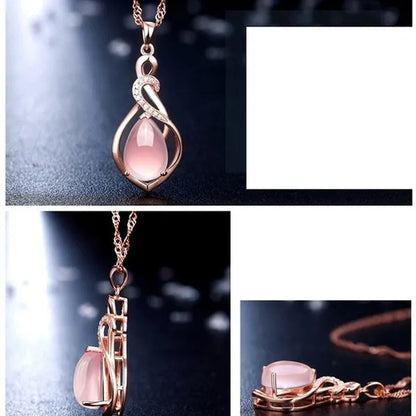 Mother'S Day Gift Good Color Lotus Stone Charm New Fashion Shape Jewelry Opal Wo