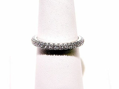 DIAMOND ARE PRONG SET ALL THE WAY AROUND ETERNITY BAND
