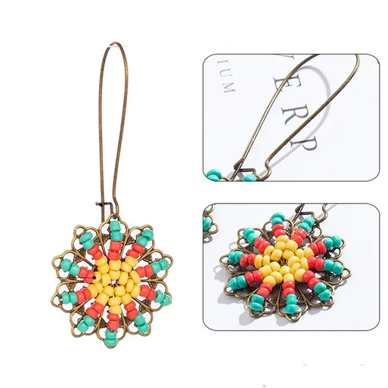 Tassel Earrings Personality Flower Handmade Jewelry