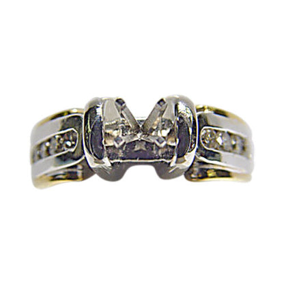 DIAMOND ROUND BRILLIANT SHAPE 8 STONE SET SETTING 4 PRONG