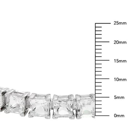 12 CT. T.W. Lab White Sapphire Bracelet in Sterling Silver