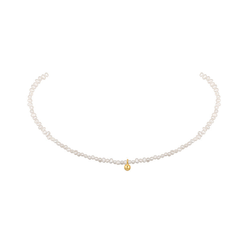 925 Sterling Silver Simple Retro Jewelry Stacking Temperament Choker Collarbone