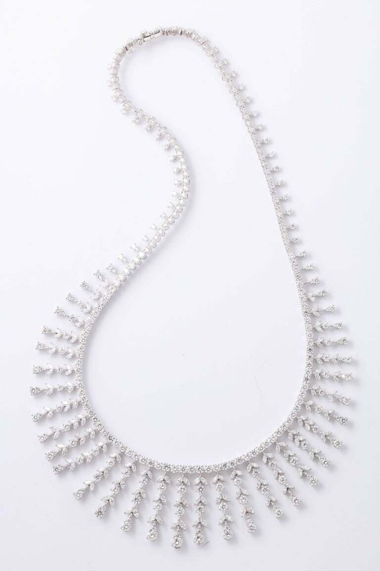 Over 20 Carat Diamond Drop Necklace