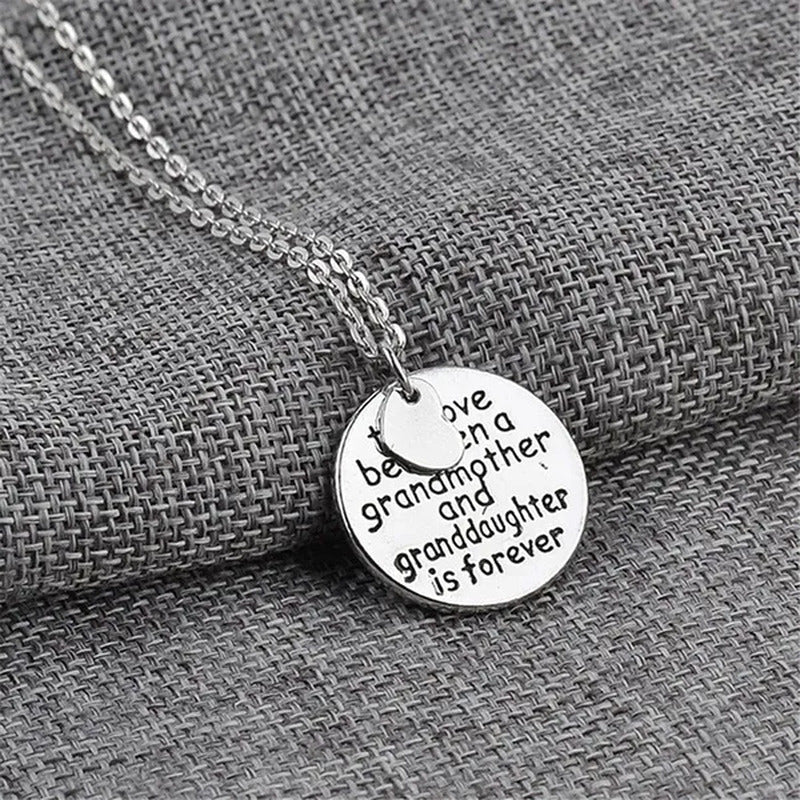 Ladies Fashion round Tag Necklace Holiday Gift Fashion Jewellery