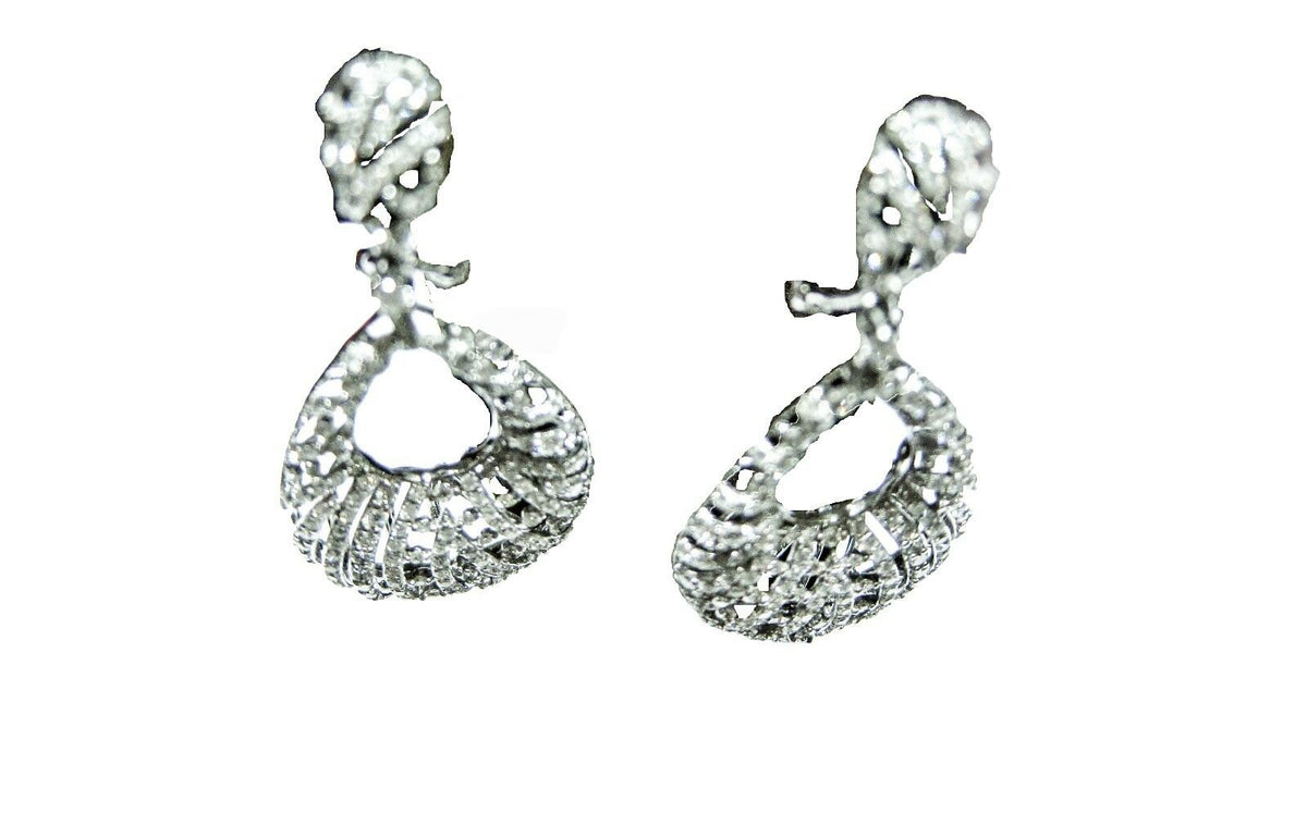 DIAMOND EARRING ROUND BRILLIANT SHAPE SET EARRING
