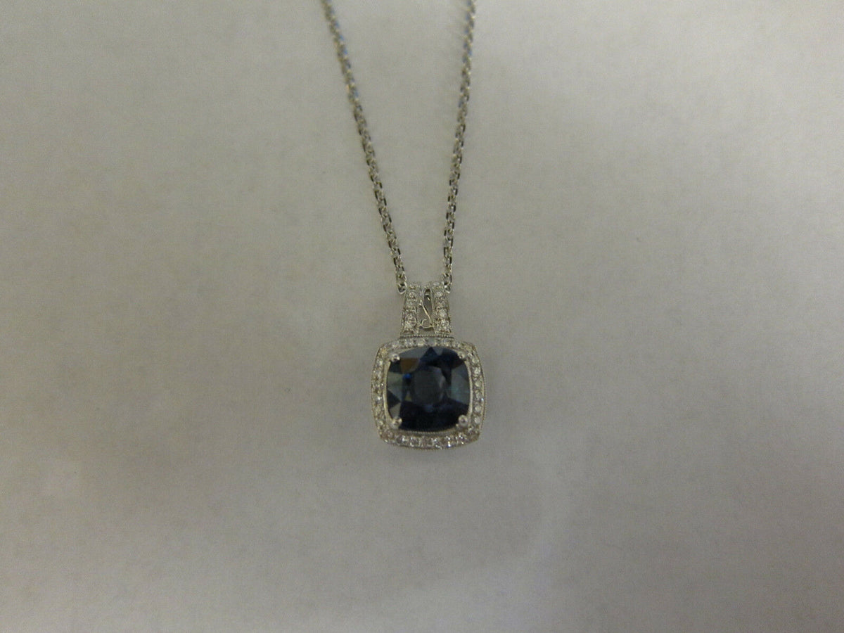 SAPPHIRE CUSHION SHAPE 9.41X9.15X6.51MM DIAMOND ROUND
