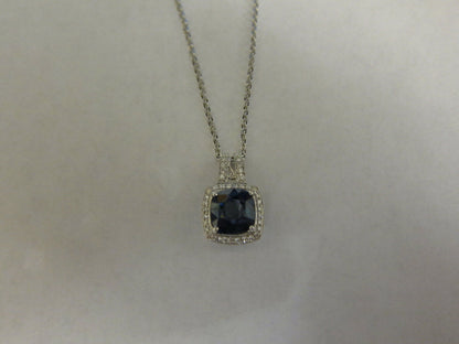 SAPPHIRE CUSHION SHAPE 9.41X9.15X6.51MM DIAMOND ROUND