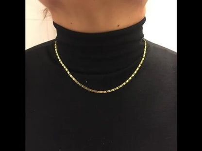 1Pc/3Pcs Men'S Women'S 16-30 Inch European Fashion Luxury Solid Chain Necklace B