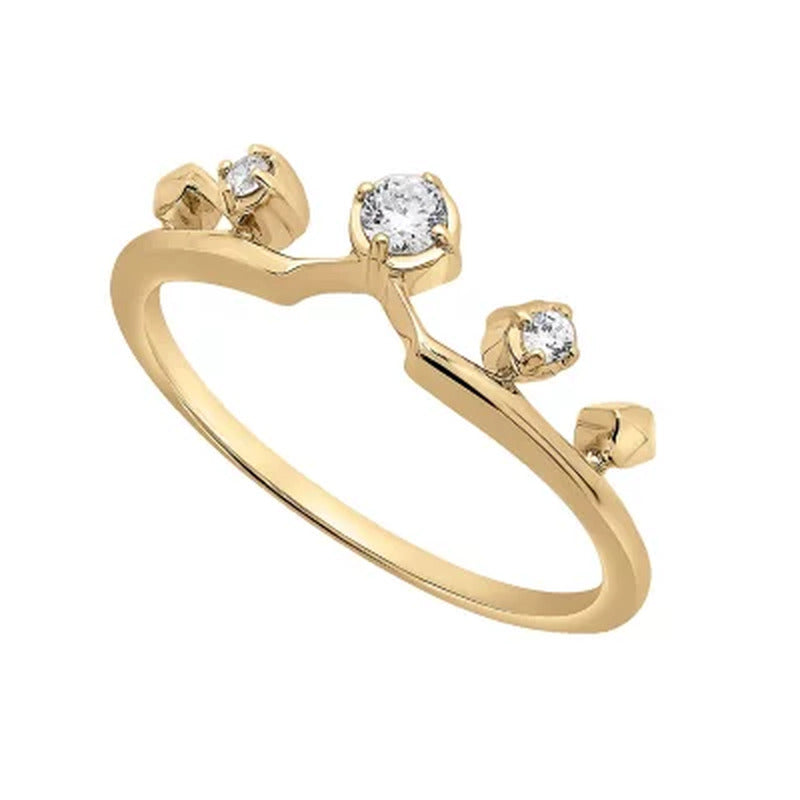 0.10 CT. T.W. Diamond Fashion Ring in 14K Gold (I, I1)