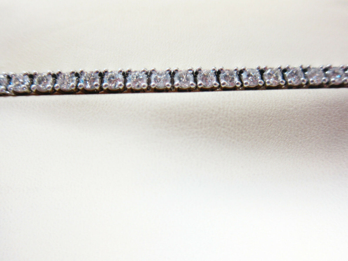 DIAMOND ROUND BRILLIANT SET 4 PRONG SET TENNIS BRACELET DIAMOND BRACELET