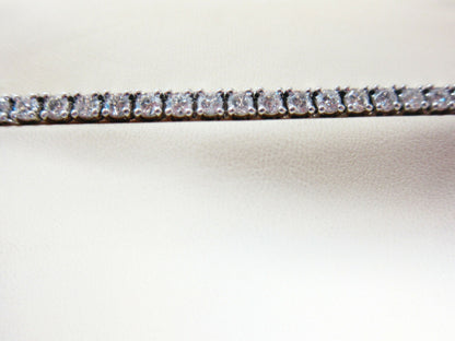 DIAMOND ROUND BRILLIANT SET 4 PRONG SET TENNIS BRACELET DIAMOND BRACELET