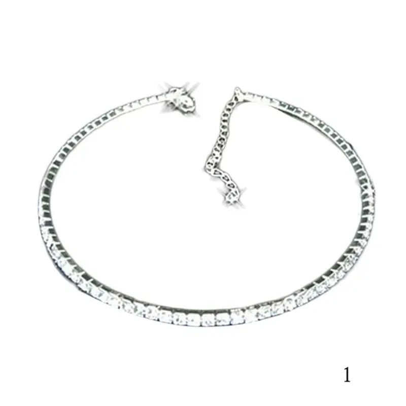 Hot Sale Bling Diamante Choker Prom Bridal Xmas Party Gift