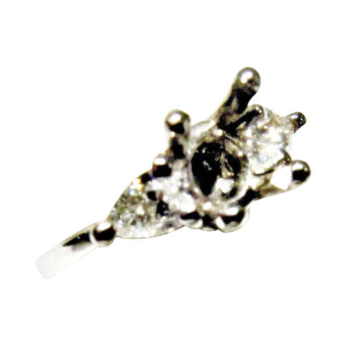 DIAMOND SETTING 2 PEAR SHAPE SIDE STONE DIAMOND