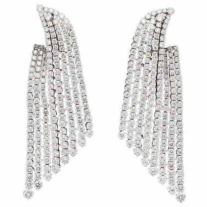 Diamond Dangle Earrings