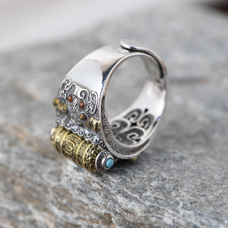 S925 Silver Vintage Craft Ring