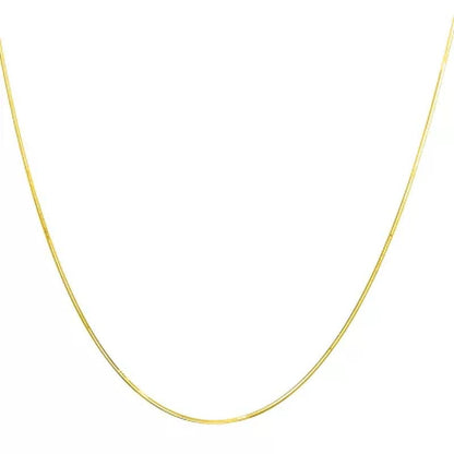 Adjustable Snake Chain Necklace, .80Mm in 14K Gold