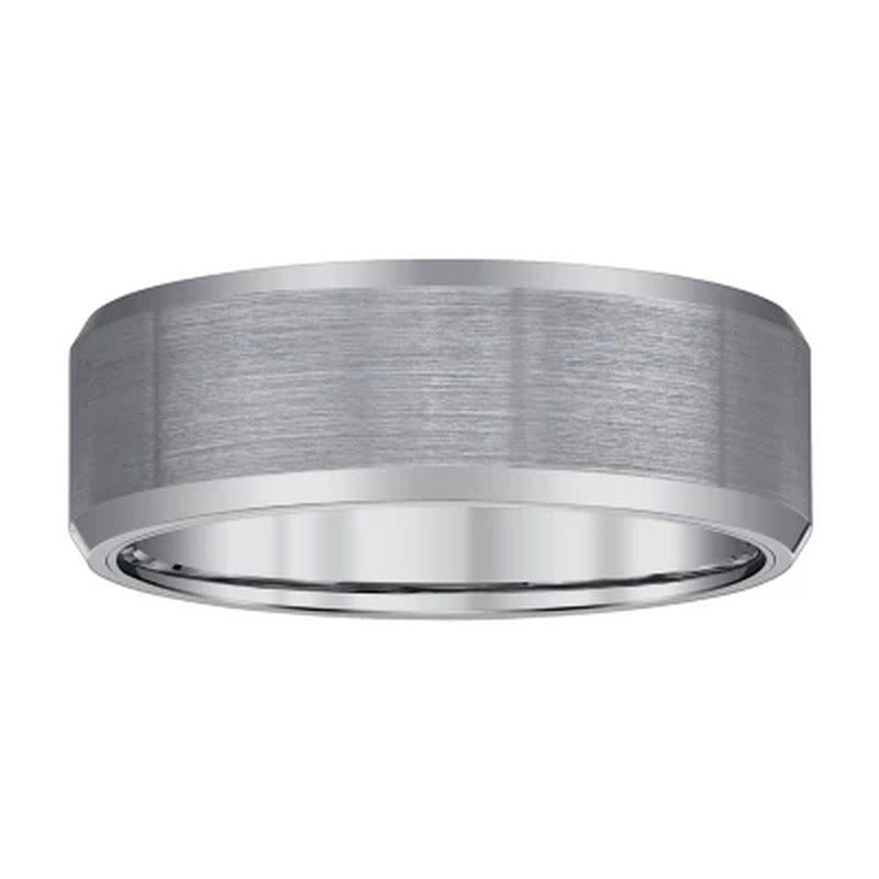 Men'S 8Mm Tungsten Wedding Band with Satin Finish