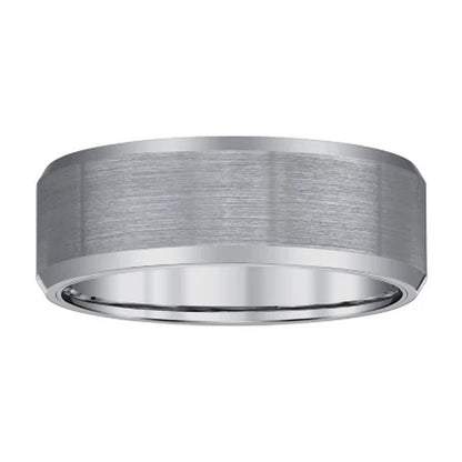 Men'S 8Mm Tungsten Wedding Band with Satin Finish
