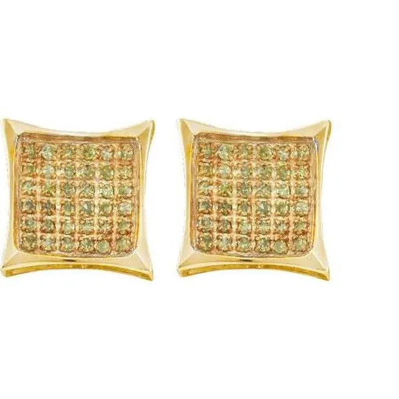Gold and Diamond 56596 0.05Ctw Diamond Micro Pave Earrings - 10KYG