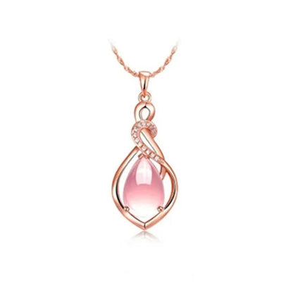 Mother'S Day Gift Good Color Lotus Stone Charm New Fashion Shape Jewelry Opal Wo
