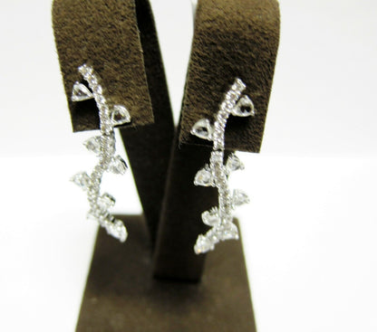 DIAMOND EARRING ROSE SHAPE TRIANGLE ROUNDED PEAR SHAPE