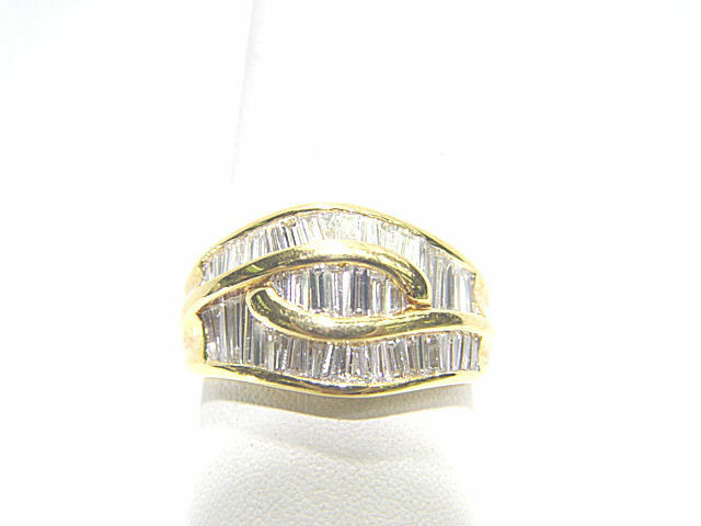 DIAMOND 43 BAGUETTE SHAPE CHANNEL SET DIAMOND BAND DIAMOND RING DIAMOND WEDDING