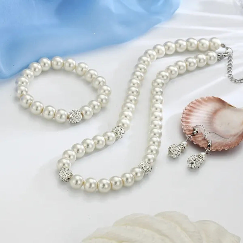 Fashion Elegant Women Jewelry Sets Gift Diamond Wedding Bridal Jewelry Imitation