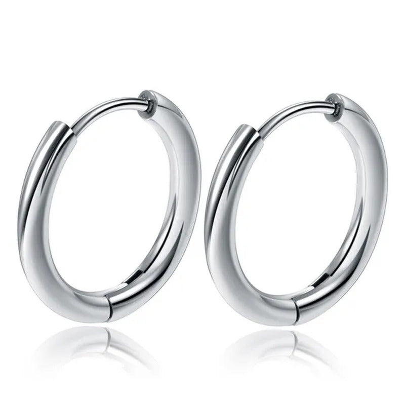 1 Pair Women/Man Stainless Steel Small Hoops Earring Piercing Ear Cartilage