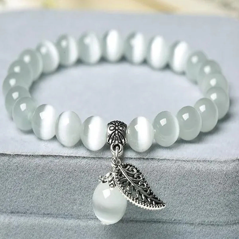 New Fashion Cat'S Eye Stone Women'S Bracelet National Style Buddha Bead Bracelet