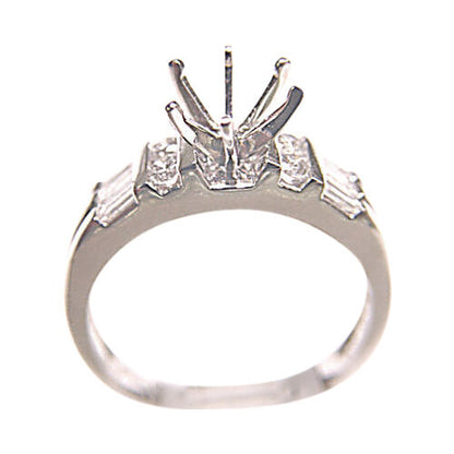 DIAMOND 4 ROUND BRILLIANT BAGUETTE SHAPE CHANNEL SET 6