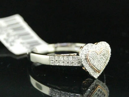 Luxurious Exquisite Fashion Solid 925 Sterling Silver Natural Heart White Sapphi