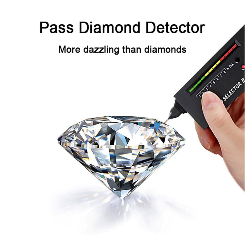 Real 10 Carat Moissanite Necklace for Women S925 Silver Platinum Plating D Color