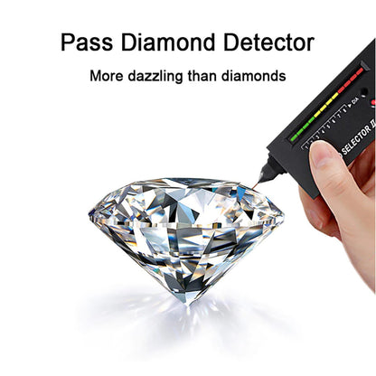 Real 10 Carat Moissanite Necklace for Women S925 Silver Platinum Plating D Color