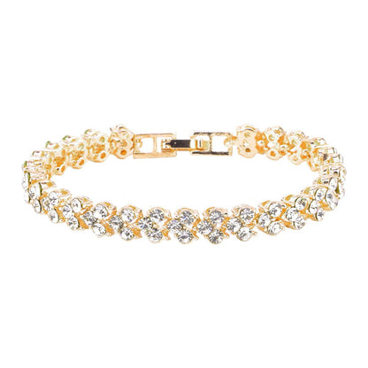 Bracelets for Teen Girls Gold Single Rhinestone Bracelet Diamond Bracelets for W