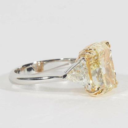 5 Carat Fancy Yellow Engagement Ring GIA Certified 5.02 CT