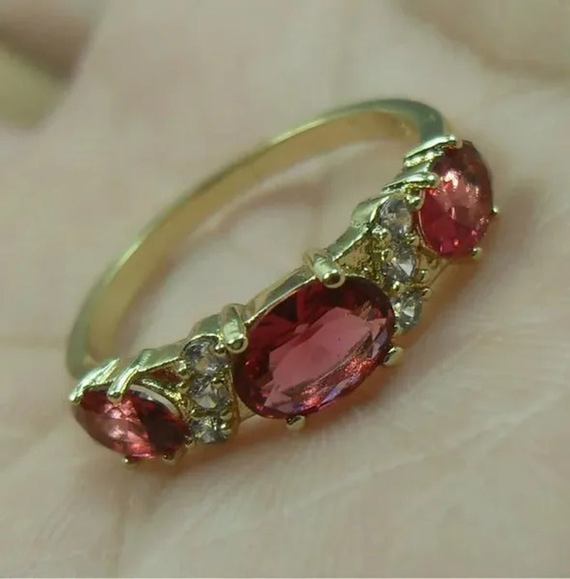 4-Color Natural 2.32CT Sapphire/Ruby/Alexandrite/Emerald Diamond 14K Yellow Gold