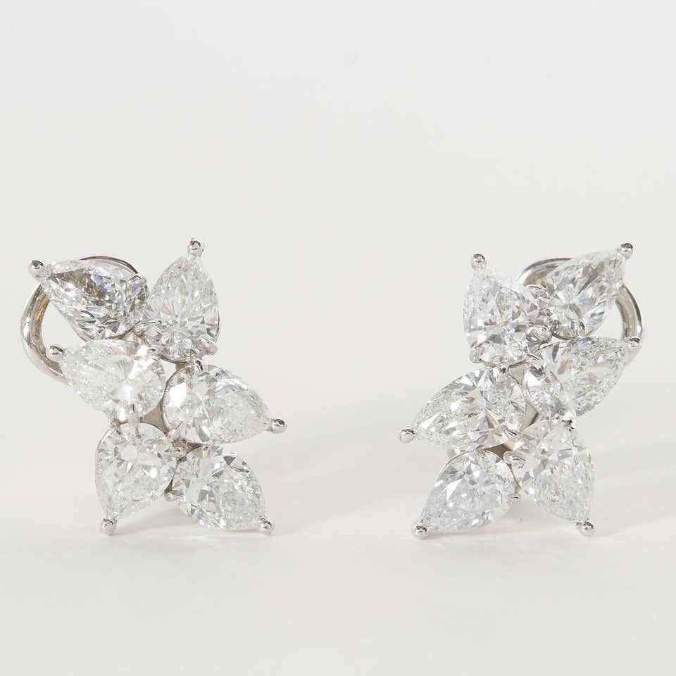 Classic Diamond Cluster Earrings