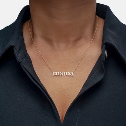 0.15 CT. T.W. Diamond Mama Necklace in 14K Yellow Gold (I, I1)