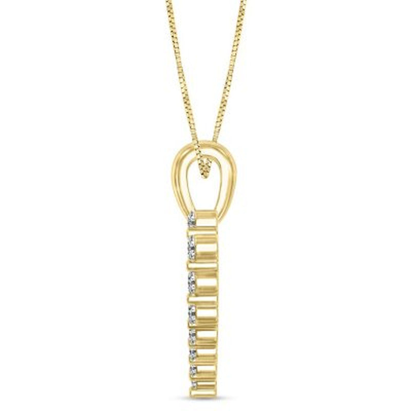 0.23 CT. T.W. Diamond Heart Pendant in 14K Gold