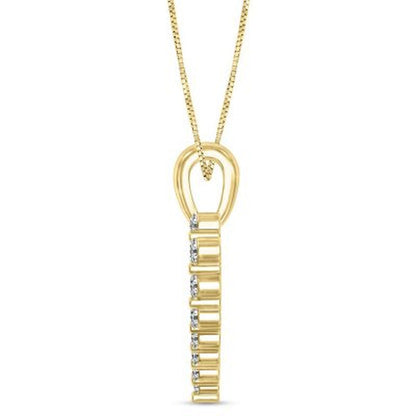 0.23 CT. T.W. Diamond Heart Pendant in 14K Gold
