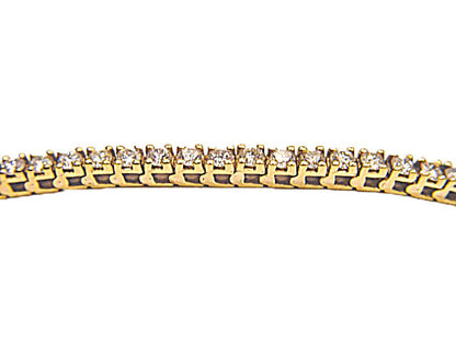 ROUND BRILLIANT CUT DIAMOND 4 PRONG SET TENNIS BRACELET