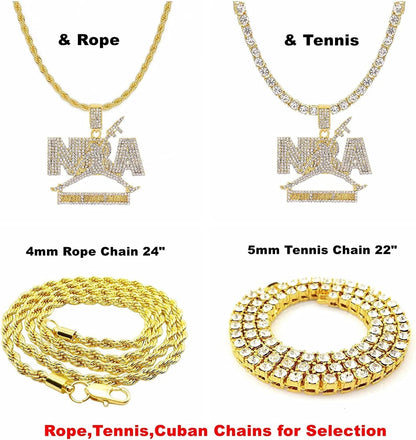Iced Out Nba Pendant Silver Gold Young Boy Chains for Men,Hip Hop Rapper Pendant