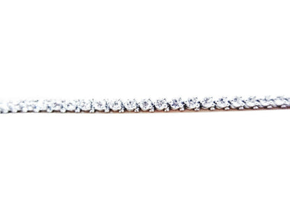 DIAMOND ROUND BRILLIANT SHAPE 3 PRONG SET TENNIS DIAMOND BRACELET