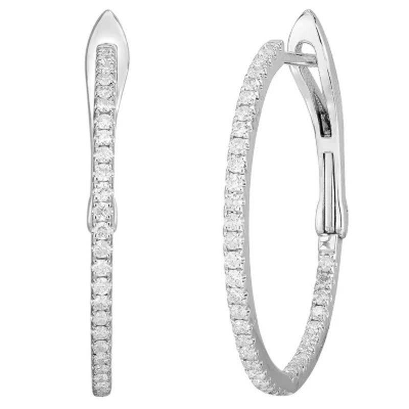 0.50 CT. TW. Diamond Earrings in 14K Gold